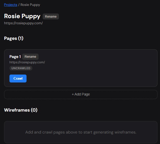 Step 2: Crawl a reference page for brand context