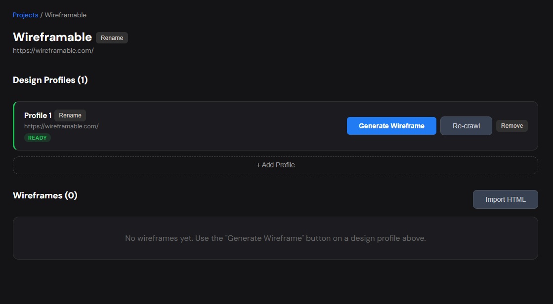 Config modal with crawled assets for redesign